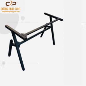 Khung chân bàn K , sắt hộp 25x50 độ dày 0,8mm phun sơn 2 lớp tỉnh điện giúp bền màu ,chống rỉ rét ,chân bàn chắc chắn