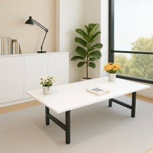 Bàn Bệt Gấp Gọn UH Có Chốt Khóa An Toàn, Khung Sắt Chắc Chắn, Bàn Học Ngồi Bệt MDF , Kích Thước 60X120