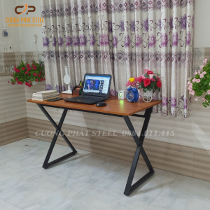 Bàn chữ x ,bàn học làm việc khung chữ x , bàn để máy tính liên kết chắc chắn